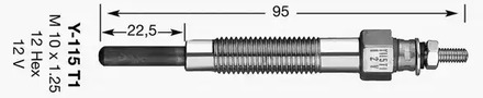 2189 / Y-115T1 Свеча накаливания NGK 2189